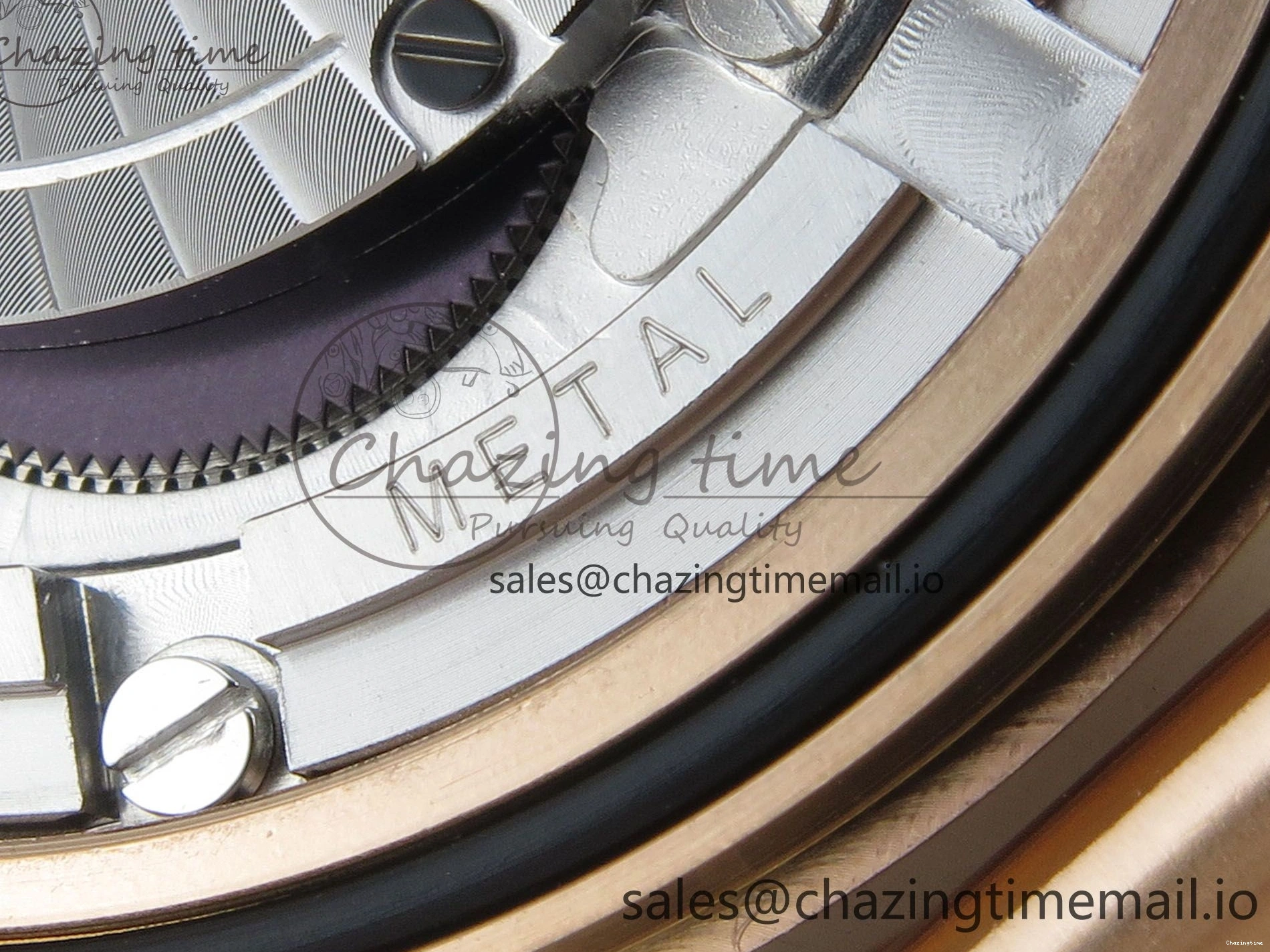 0226 Stylish Seamaster 300M Diver Rose Gold VSF 1:1 Best Edition Black Dial on Mesh Bracelet A 7662